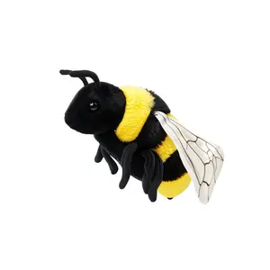 Cute Bee Plush Toy Honeybee Plush Toy,Plushies  Soft Insect Plush Toy, Stuffed Bee Animal Doll,Cute Honeybee Plush Doll,  Easter Ideal for Home Decor and Holiday Gifts for Youngsters, Insect,22cm (Bee)
