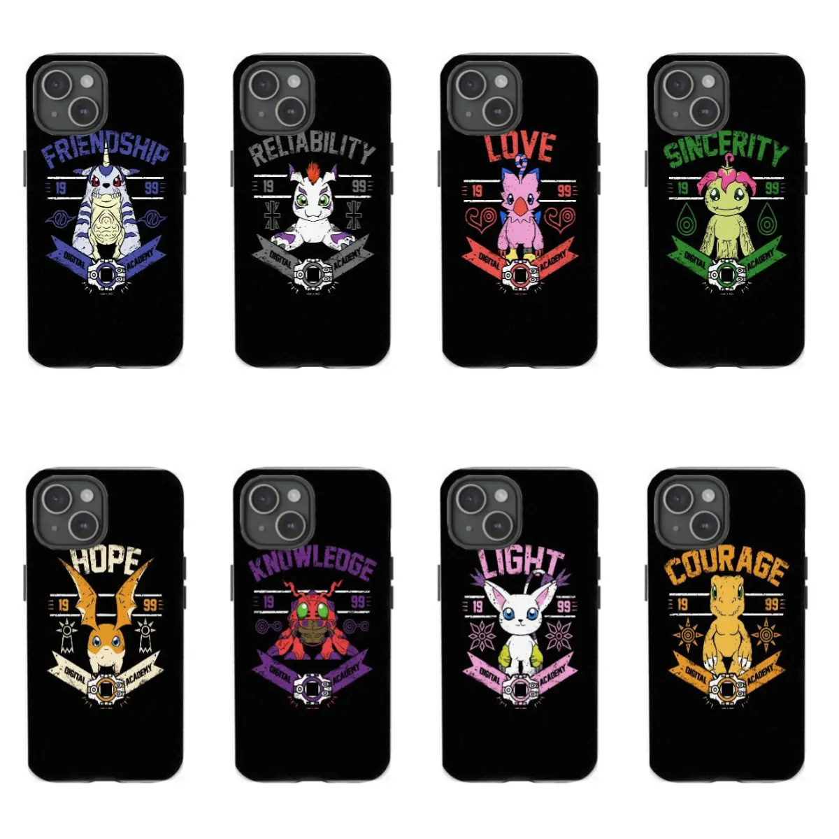 Cool Digimon phone Cases For iPhone 17 16 15 14 13 12 Promax Pro Plus, hard shell protection ,best Gift