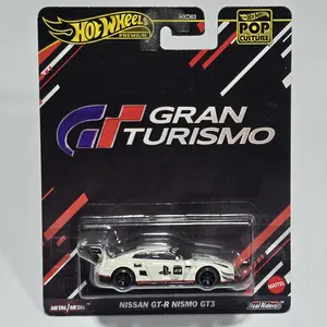 Hot Wheels 2024 Premium Pop Culture Gran Turismo Nissan GTR Nismo GT3 White