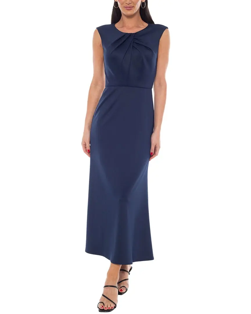 Oleg Cassini Solid Maxi Dress
