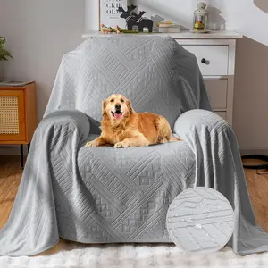 Waterproof Recliner Chair Covers, Anti-Slip Reclining Chair Covers, Pet-Friendly, Washable, and Breathable Couch Covers – Reversible for Sofa Protection(71x71in/Light Grey)