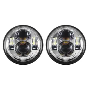 4.65" Chrome LED Headlight for '08-'17 Harley® Dyna Fat Bob