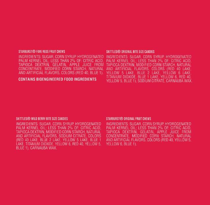 SKITTLES Original, SKITTLES Wild Berry & STARBURST Original and STARBURST FaveReds Fun Size Chewy Candy Variety Bag, Party Size, 20.13 Oz Bulk Bag