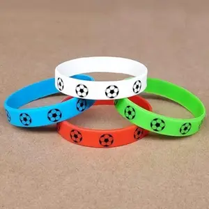 World Cup Football Silicone Bracelet, Motivational Rubber Wristband, Party Gift Supplies, Festival Gifts, Soccer Fan Accessories