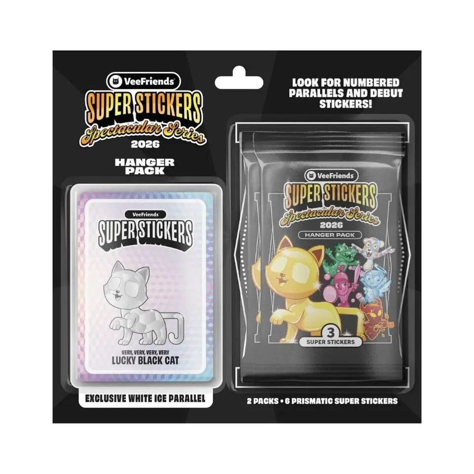 2026 VeeFriends Super Stickers Spectacular Series White Ice Hanger Box