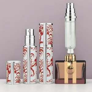 Multi-Size Perfume Decant Bottle, 5ml Short-Trip & 10ml/12ml Long-Trip High Volume, Bottom Fill Luxury Alloy, Leak-Proof Cologne Dispenser, Refillable Perfume Atomizer Spray, Cosmetic Makeup