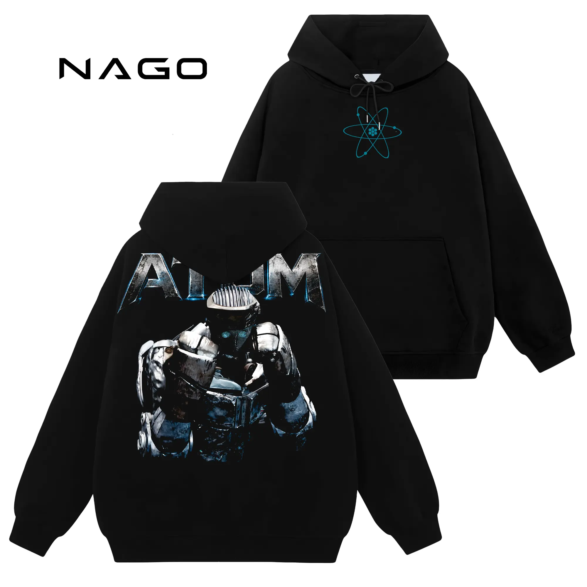 [Nago Shop] Limited Atom - Real Steel #489 Unisex Cotton TShirt Sweatshirt Hoodie Top, Retro 90s Y2K Graphic Seamless Basic Casual Everyday Streetwear Tops, Gift For You