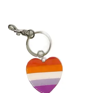 Lesbian Pride Flag Keychain