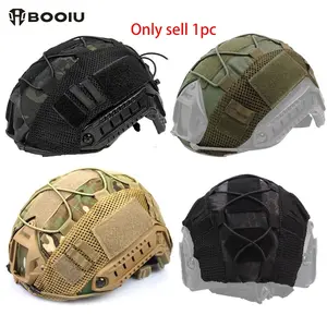 BOOIU Tactical Protective Gear Helmet Cover Cloth for Airsoft Fast Helmet with Velcro Hunting CS Camo Military Helmet Cloth-Without Helmet