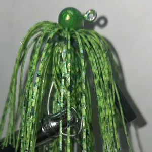 #0253 3/8 oz Weedless Football Bass Jig in Perch