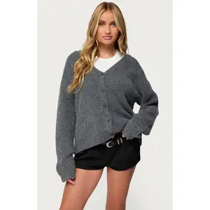 Edikted Women's Shiraz Oversized V Neck Cardigan