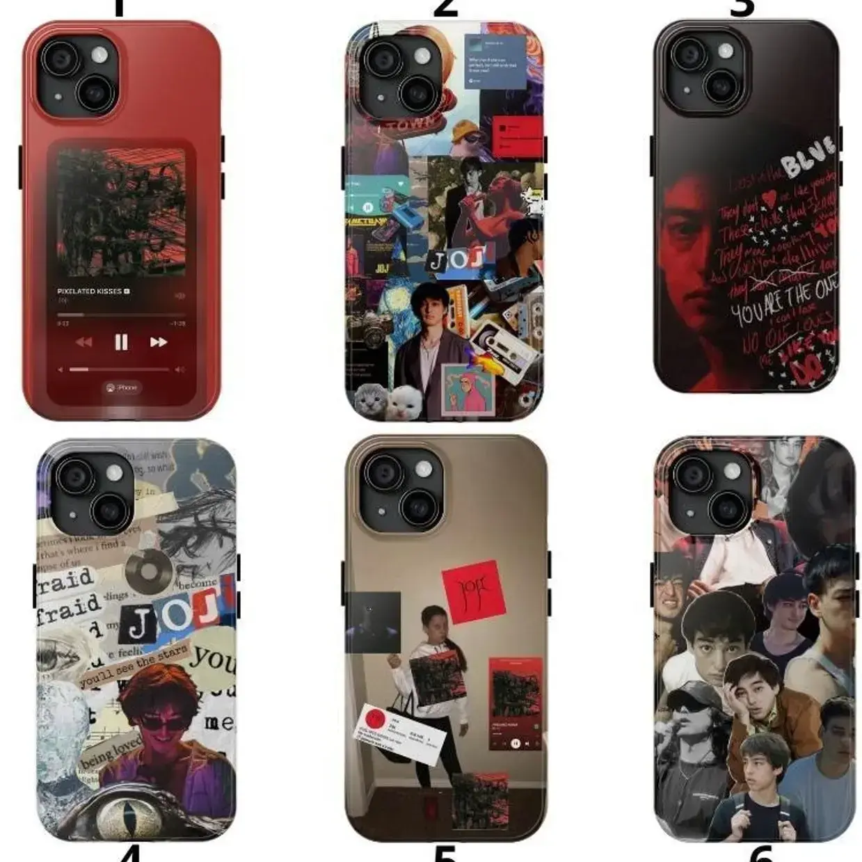 Comeback Pixelated Kisses Slow Dancing Glimpse Of Us Music Artist Fan Joji Art Tough Phone Case. Edgy Lo Fi Emo Aesthetic Rugged Shockproof Protective Cover For iPhone 17 Pro Max 16 Air 15 14 13 12 11.