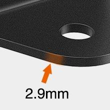 Nilight 2 PCS Rear Pillar Flag Antenna Mounting Brackets, LED Whip Light Mounts Compatible with Can-am Maverick X3 2017-2021