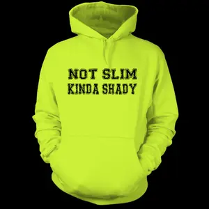 Slim Shady - Safety Yellow Hoodie sweatshirt  t-shirt 100% cotton full size DFIZQ