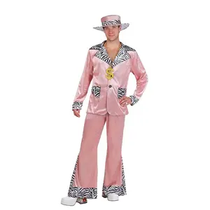 Men's Pink 70's Pimp Suit Costume