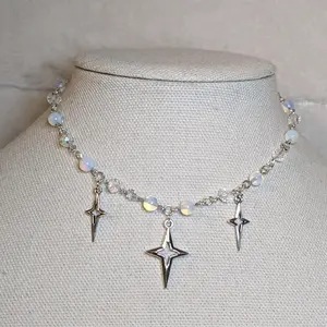 Opalite & Celestial Stars Choker Necklace