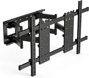 98 100 TV Wall Mount 70 to 120 inch Heavy Duty Large Screen Full Motion Bracket, with Swivel and Tilt, up to 287 Lbs, Max VESA 1000x600mm, Black, DY1000
