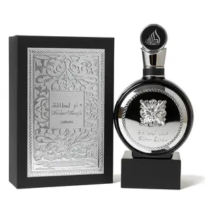 Fakhar Lattafa Una Luxury Perfume in Black Packaging - Apple Scented with Citrus, Lavender & Rose Notes for Special Occasions