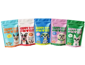 Happy Day Pets – Chips Variety Protein Bundle (Multi-Protein 5 Pack) All-Natural Chips Variety Bundle | Beef • Chicken • Turkey • Lamb • Salmon