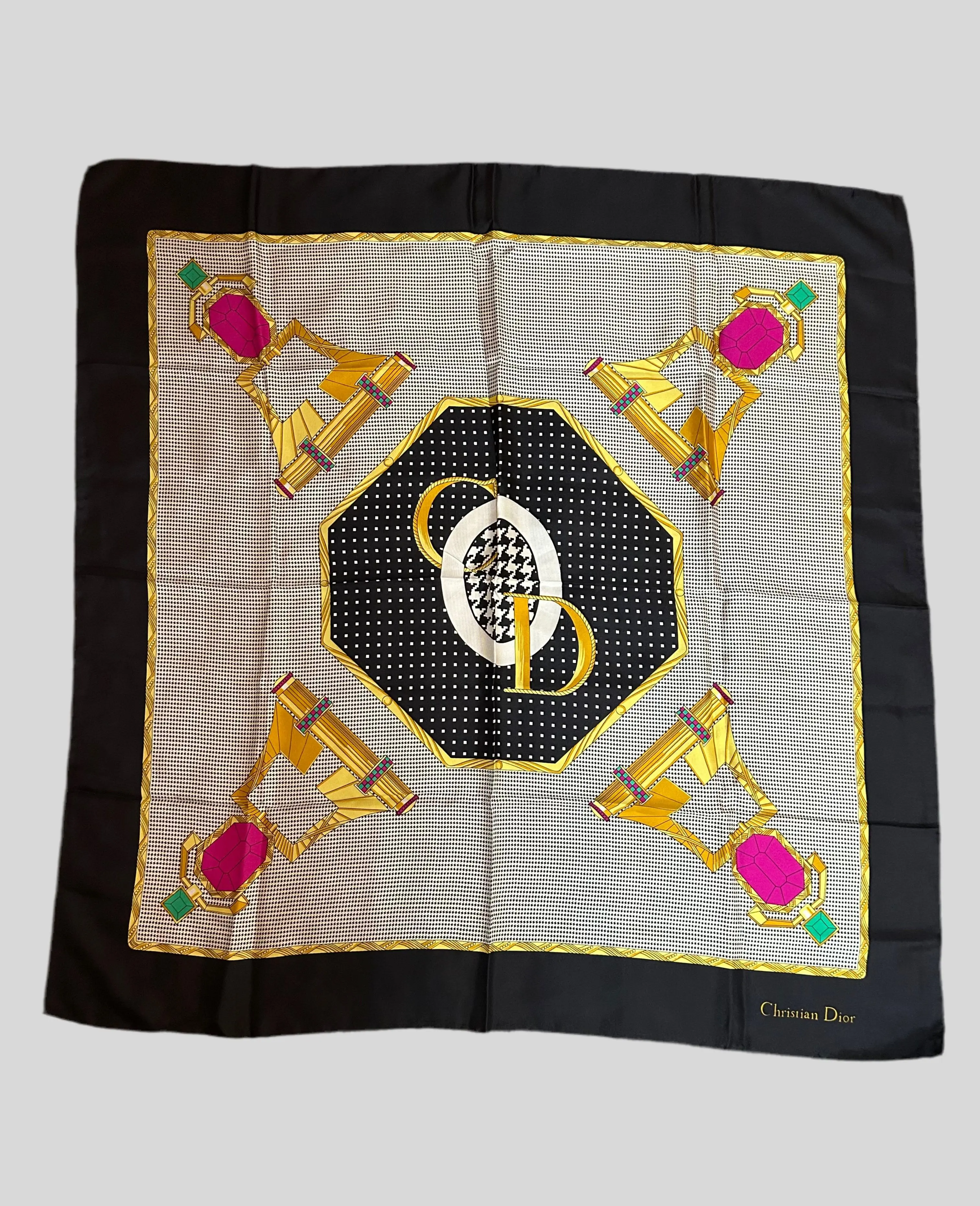 Pre-owned Christian Dior Silk Scarf