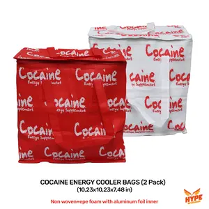 Cocaine Energy 2-Pack Insulated Cooler Bag – Keep Your Energy Levels & Drinks Cool!