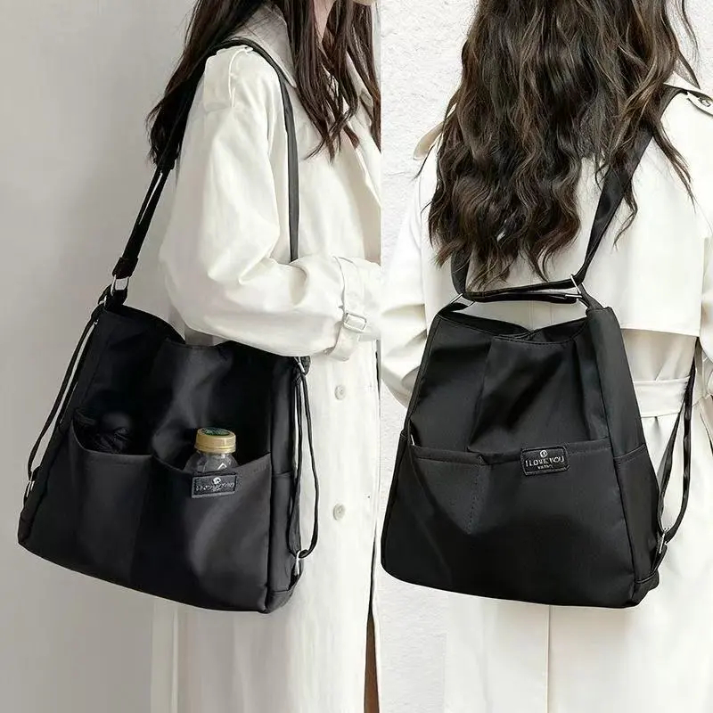 3-in-1 Women's everyday commuter bag is a versatile shoulder bag, stylish crossbody bag, and large-capacity backpack made of durable canvas.
