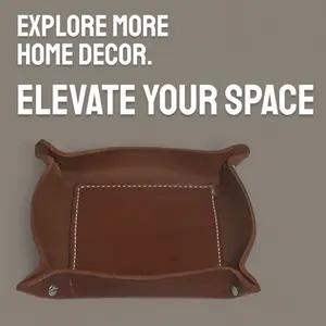 Square leather valet