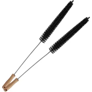 2-Pack Dryer Exhaust Cleaner Kit Vent  Cleaner, Long Flexible Refrigerator Coil Brush and Vacuum Brush.