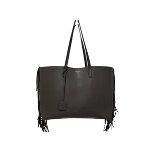 Pre-owned Yves Saint Laurent Leather Tote Bags YSL Saint Laurent Fringe Shopping Tote Bag