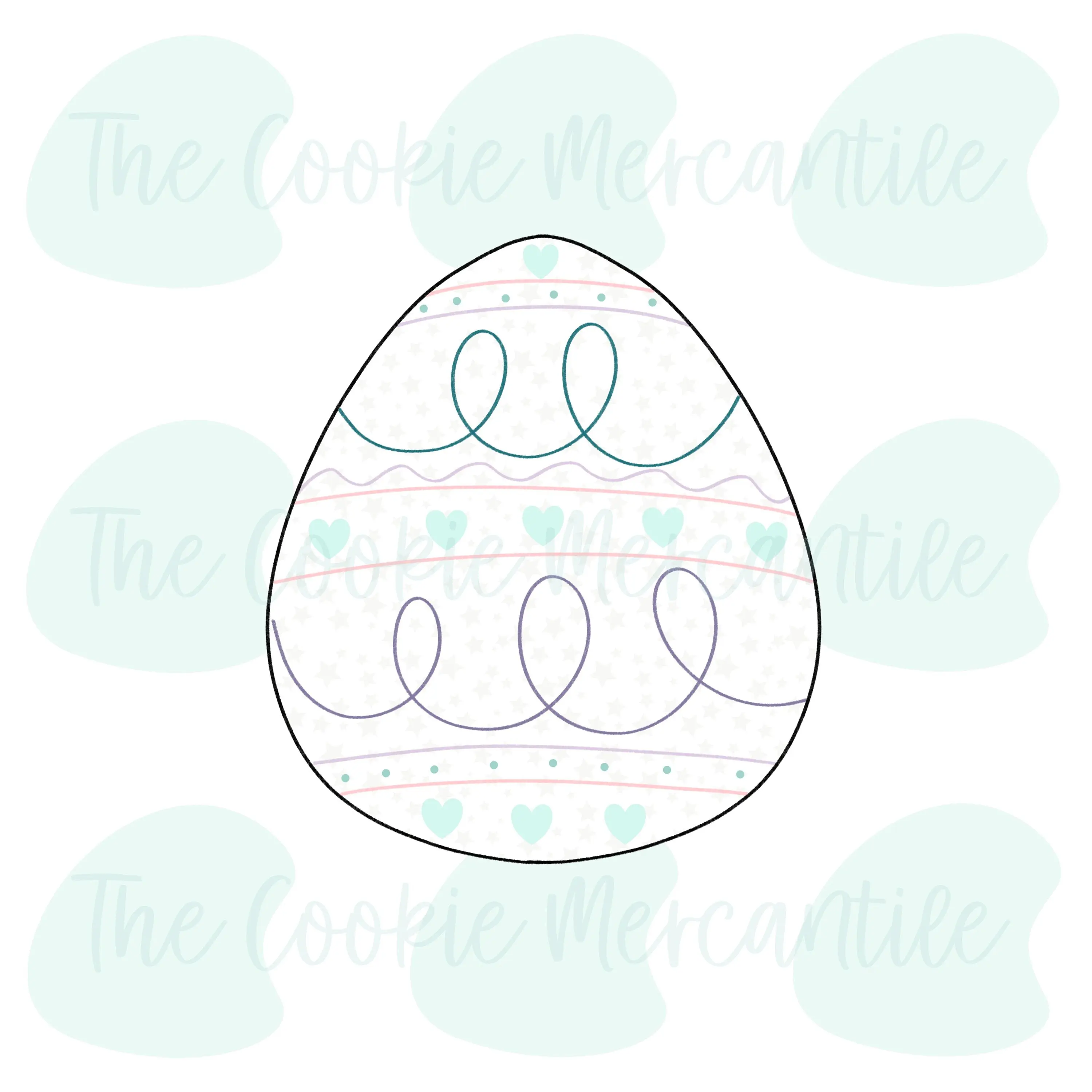 Egg (12 Piece Religious Easter) - Cookie Cutter