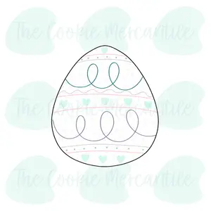 Egg (12 Piece Religious Easter) - Cookie Cutter