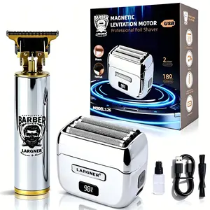 Largner Compact Razor with Magnetic Blade, High-Power Long-Lasting, Ideal for Home and Travel, Perfect Gift for Men