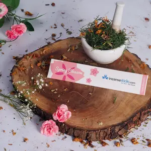Spring Blossom Incense 8" 10 Sticks - Floral Scented Aroma for Home Fragrance & Ambiance