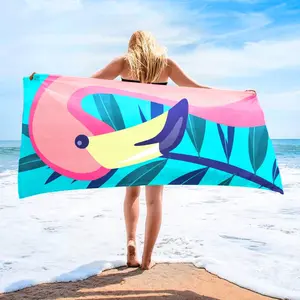 Ultra Soft Beach Towel with Pattern, Quick Dry, Multi-Purpose for Swimming, Yoga, Surfing, Picnic, Absorbent Swim Bath Towel