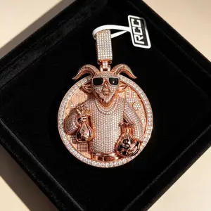 2410 Oversized GOAT Pendant, Street Culture Statement Piece, Bold Accessory to Level Up Your Hustle Fit summerwins
