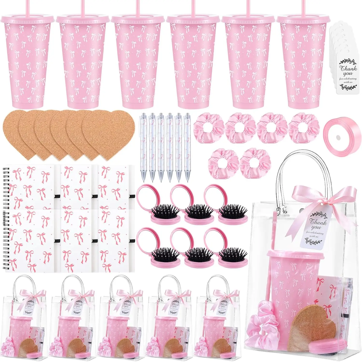 6set Baby Shower Prizes For Game Winners Shower Favors Gifts  Bag, Party Favors, Event Giveaways, Fun Accessories, Celebration Prizes Jewelry Packaging Bag Christmas Eve Party  Bag self-care gift