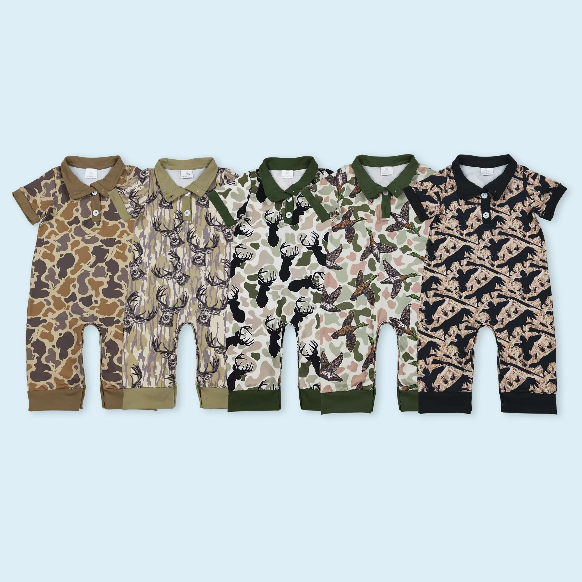 Camouflage toddle baby boy summer romper