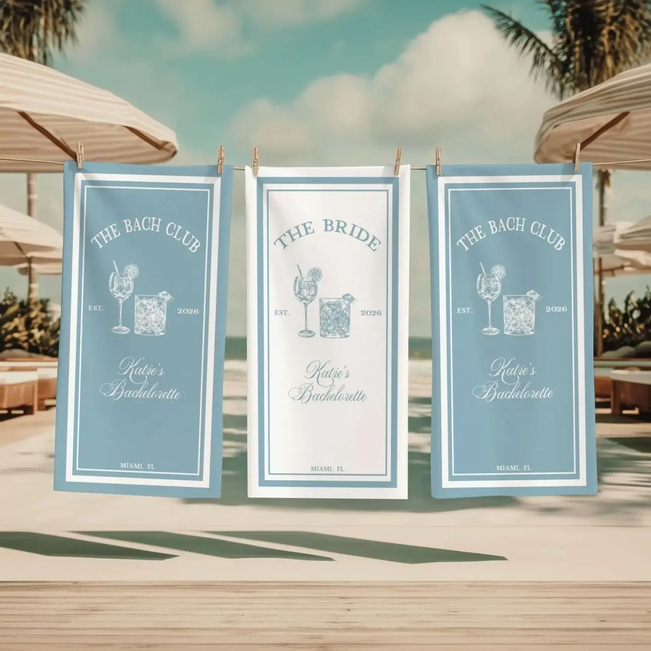 Personalized Bachelorette Beach Towel, Bachelorette Party Pool Towel, Bridal Trip Gift, Bride beach towel