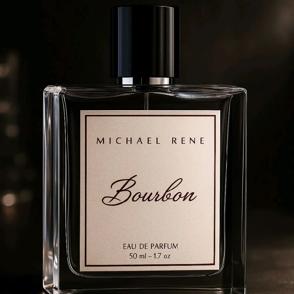 Michael Rene Bourbon Eau de Parfum 50ml - Rich Amber Dubai Blonde Vanilla Woodsy Notes for Unmatched Quality Luxury Fragrance
