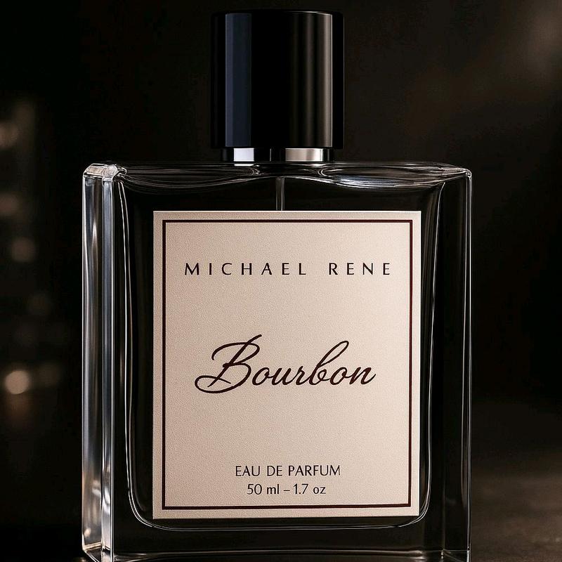 Michael Rene Bourbon Eau de Parfum 50ml - Rich Amber Dubai Blonde Vanilla Woodsy Notes for Unmatched Quality Luxury Fragrance