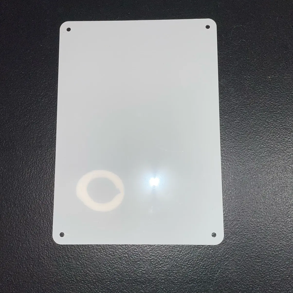 Custom aluminum sign.