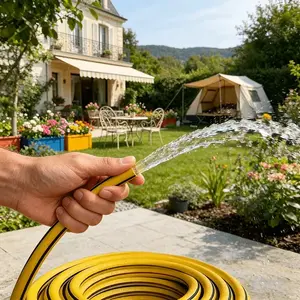 Garden Watering Hose with Quick Connect, Ideal for Lawn and Garden Cooling, Suitable for Spring/summer Irrigation, Durable Connector, Flexible Garden Hose