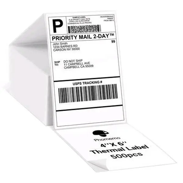 Priority Mail 2-Day Thermal Label Pack of 500 Adhesive Commercial Grade Thermal Labels
