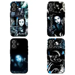 FL-Evanescenc3 Gothic Rock Collage Phone Case,Dark Emotional Aesthetic Cover For iPhone 11 12 13 14 15 16 17 Air Pro Max for Samsung S26 S25 S24 S23 S22 S21 Case,Gift for hei/him/fans