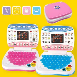 Electronic Learning Toy, 1 Box Mini Learning Computer Toy, Portable Learning Toy with Letters Numbers Music Functions, Learning Tool, Ideal for 3 Years and Up