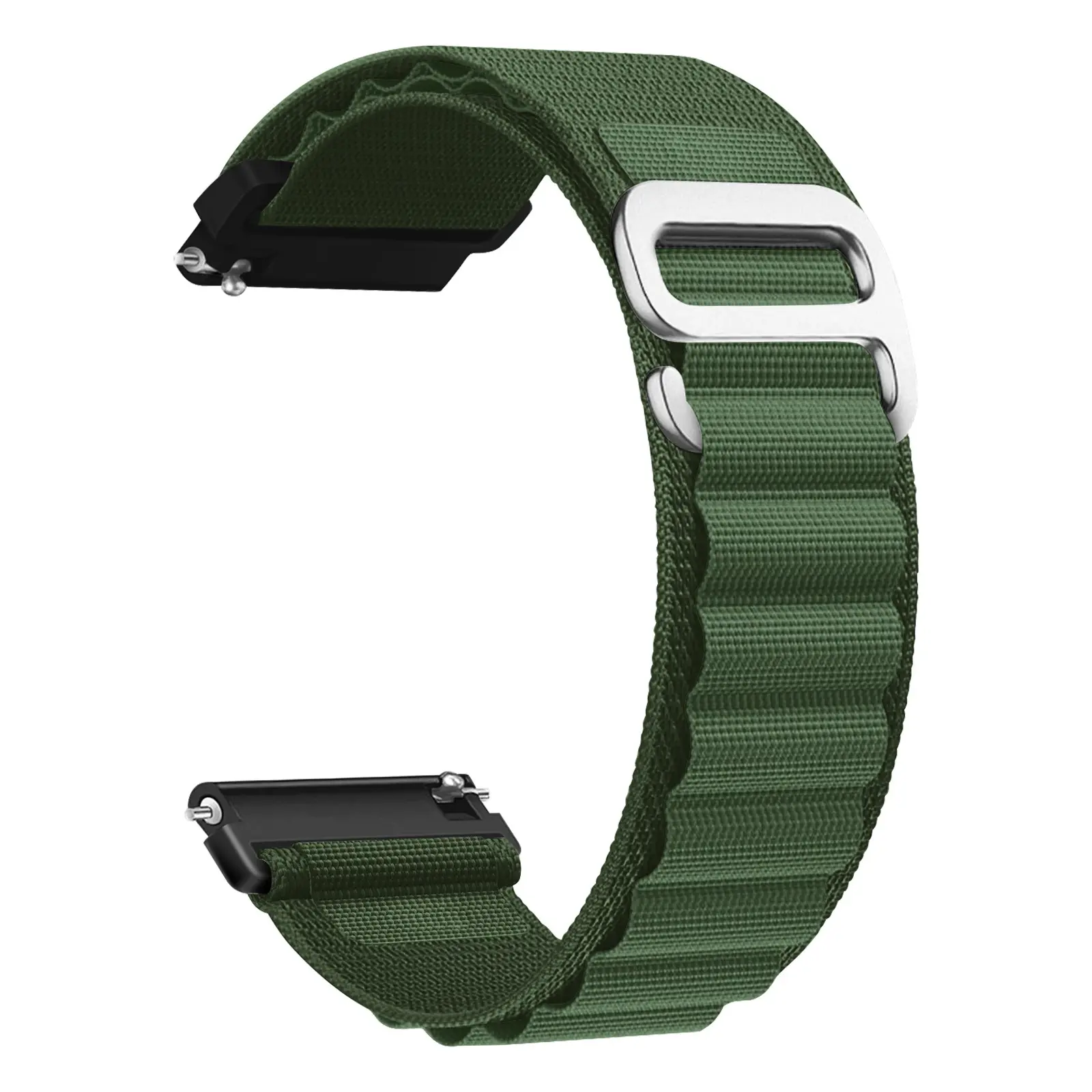 High Mountain Nylon Strap Compatible with Samsung Galaxy Watch Series, 20mm/22mm Adjustable Sport Loop Band, Fits Various Sizes, Smart Watch Straps