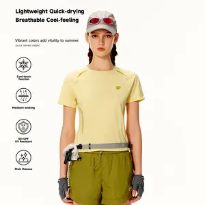 PSO Unisex Sporty Sports Top, Cooling Short-Sleeve T-Shirt with Breathable Mesh & Color-Block Panels, Model TLG113-1, Sporty Sports Tops