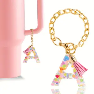 Charm Accessories For Stanley Cup Handle Charm For Women Stylish Chain Pendant Keychain Tumbler Cup Charm, Unique Beverage Accessory