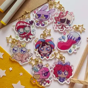 TADC Acrylic Keychains | Amazing Digital Circus | Pomni, Jax, Kinger, Caine, Ragatha, Gangle, Zooble, Bubble
