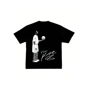 Kobe Inspired American Heavy Cotton Street Hip Hop Basketball Tee For Men And Women Novelty Graphic T Shirt funny tshirt Undershirts Tees Casual Streetwear Classic Plain Men's Women Cotton Moisture Wicking Short Sleeve Crew Neck rock merch 67